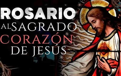 Rosario y Coronación del Sagrado Corazon de Jesús.